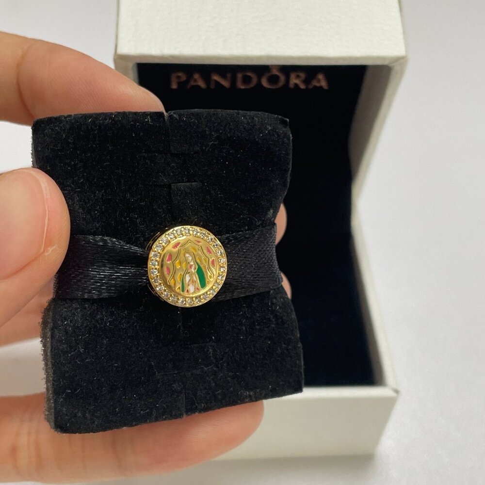 Pandora Virgin of GUADALUPE Charm Mexican Doll s925 ale Pendant